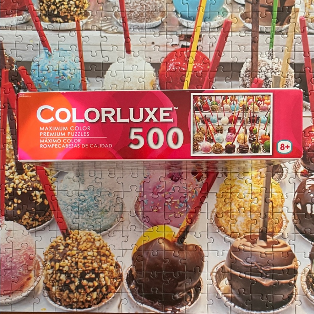 500 Piece Puzzle - Colorful Candied Granny Smith Apples by Colorluxe - Picture 5 of 9